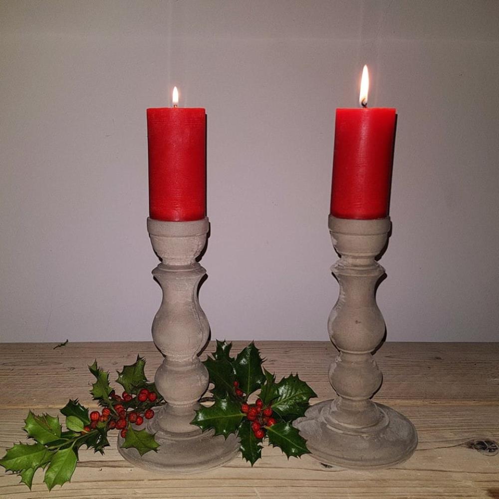 Mum Standı / Mum Tutucu Güzel Silikon Kalıp - SHCMOLDS ( 23 CM )