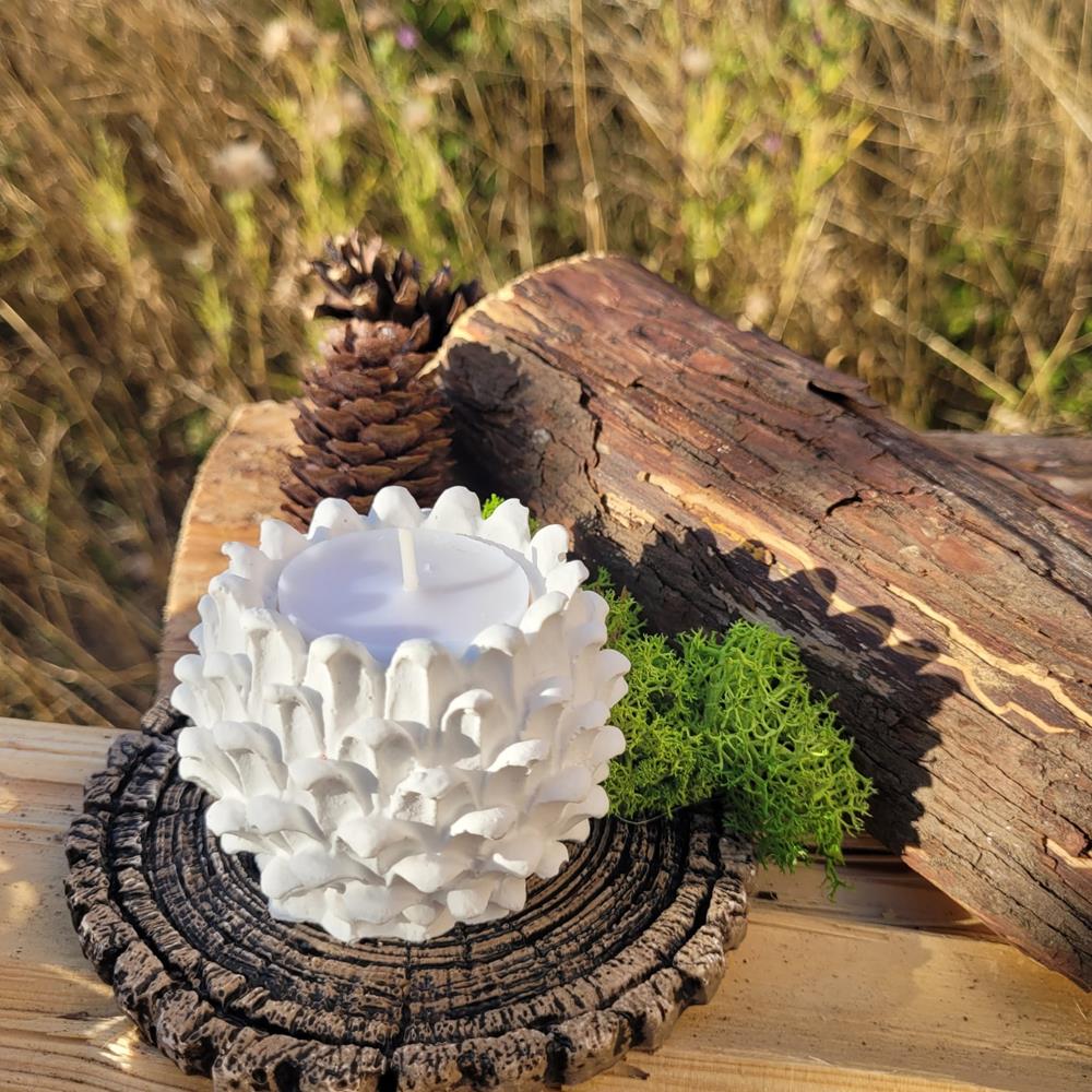 Çam Kozalak Mumluk/Saksı Silikon Kalıp - SHCMOLDS (5,5 x 6,5 x 6,5 cm)