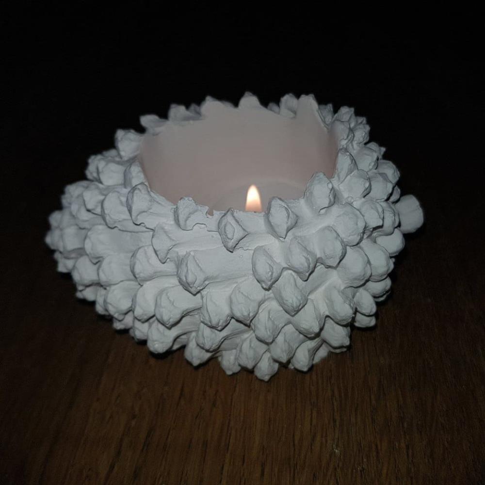 Kozalak Mumluk Silikon Kalıp - SHCMOLDS ( Y/G/D: 5,5 x 10 x 7 cm )