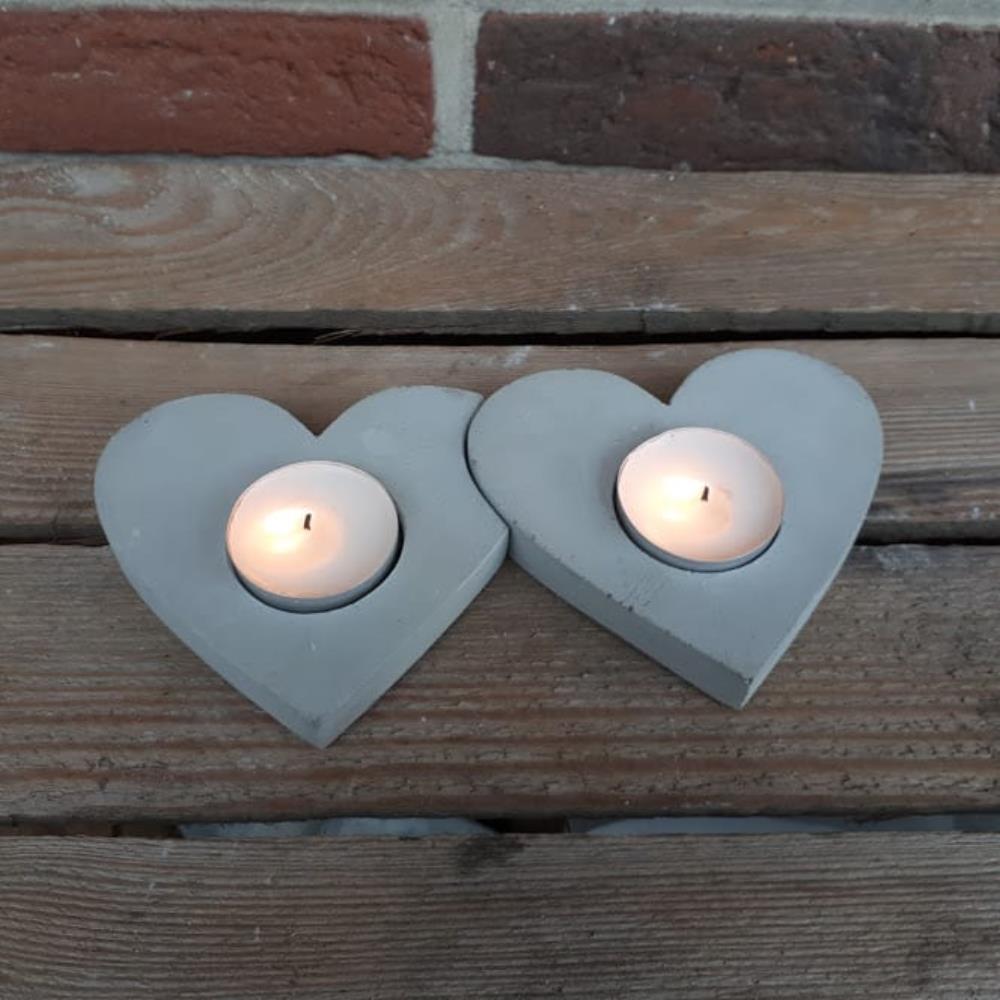 Kalp Mumluk Silikon Kalıp - SHCMOLDS (9,5 x 10 x 2 cm, 9,5 x 9,5 x 2 cm)