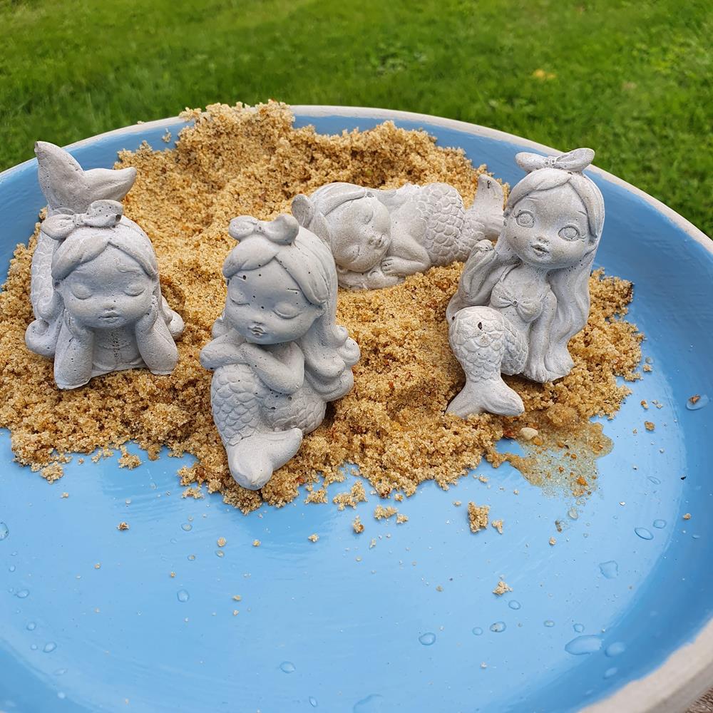 Silikon - Döküm Şekli - Denizkızı - Farklı Varyasyonlar ( 	Deniz Kızı 3 S/G/D: 6 x 4 x 5 cm )