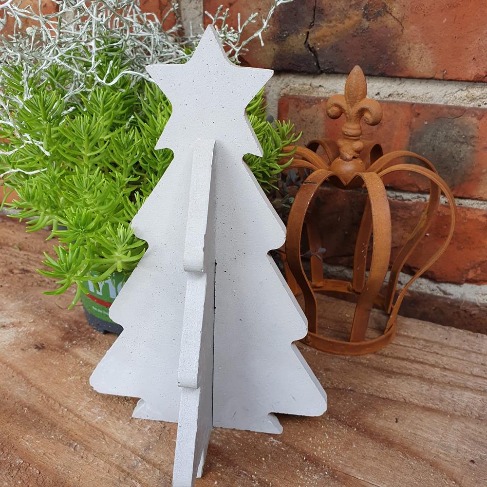 Yıldızlı Çam Ağacı Silikon Kalıp - SHCMOLDS ( Y/G/D: 20 x 12,5 x 12,5 cm )