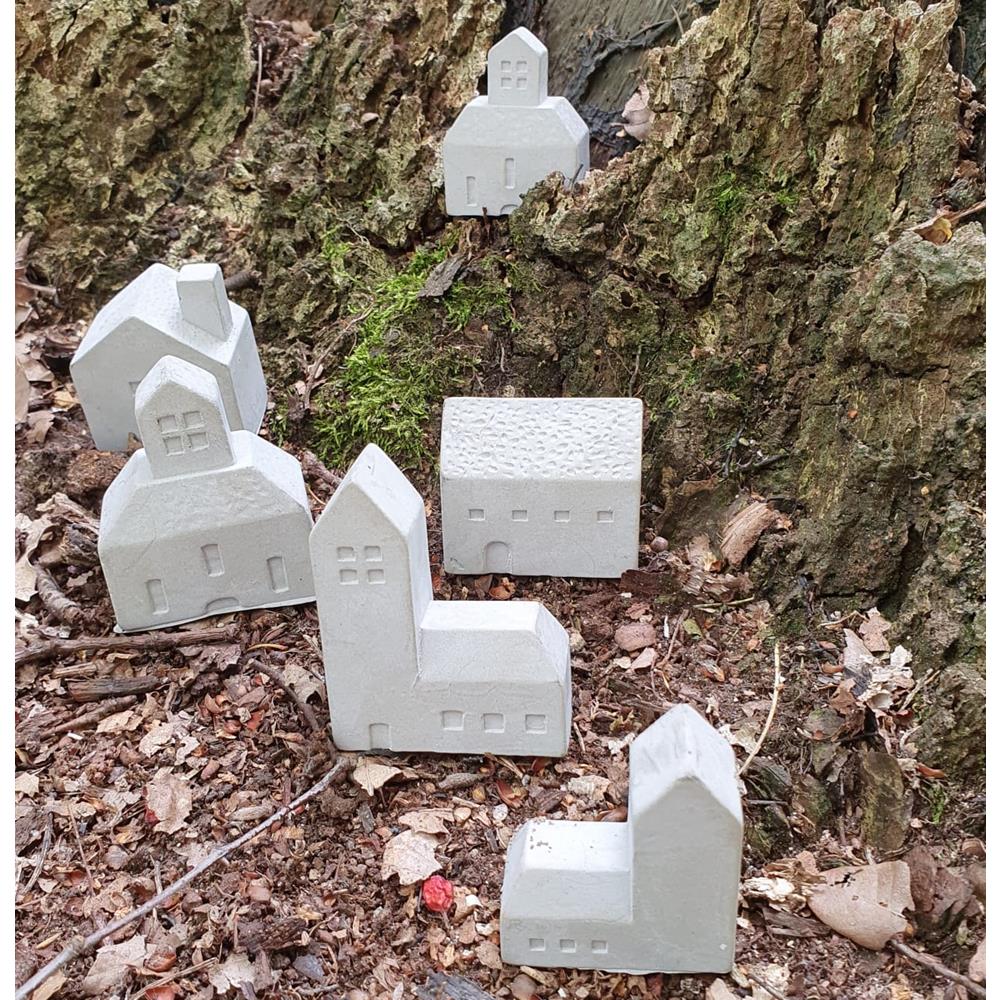 Küçük Evler Silikon Kalıp - SHCMOLDS ( Ev 4 Y/G/D: 4 x 3,5 x 2 cm )