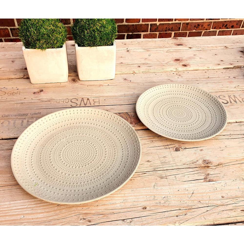 Noktalı Tabak Model 1 Silikon Kalıp - SHCMOLDS (Ø: 33 cm)