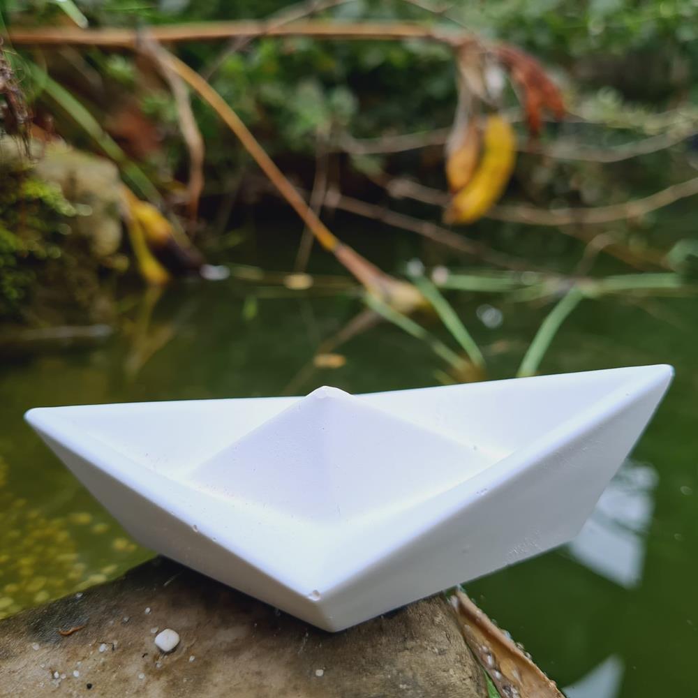 Silikon Döküm Form-Mini Origami Botu ;-) ( 	H/B/T: 3 x 10 x 6 cm )