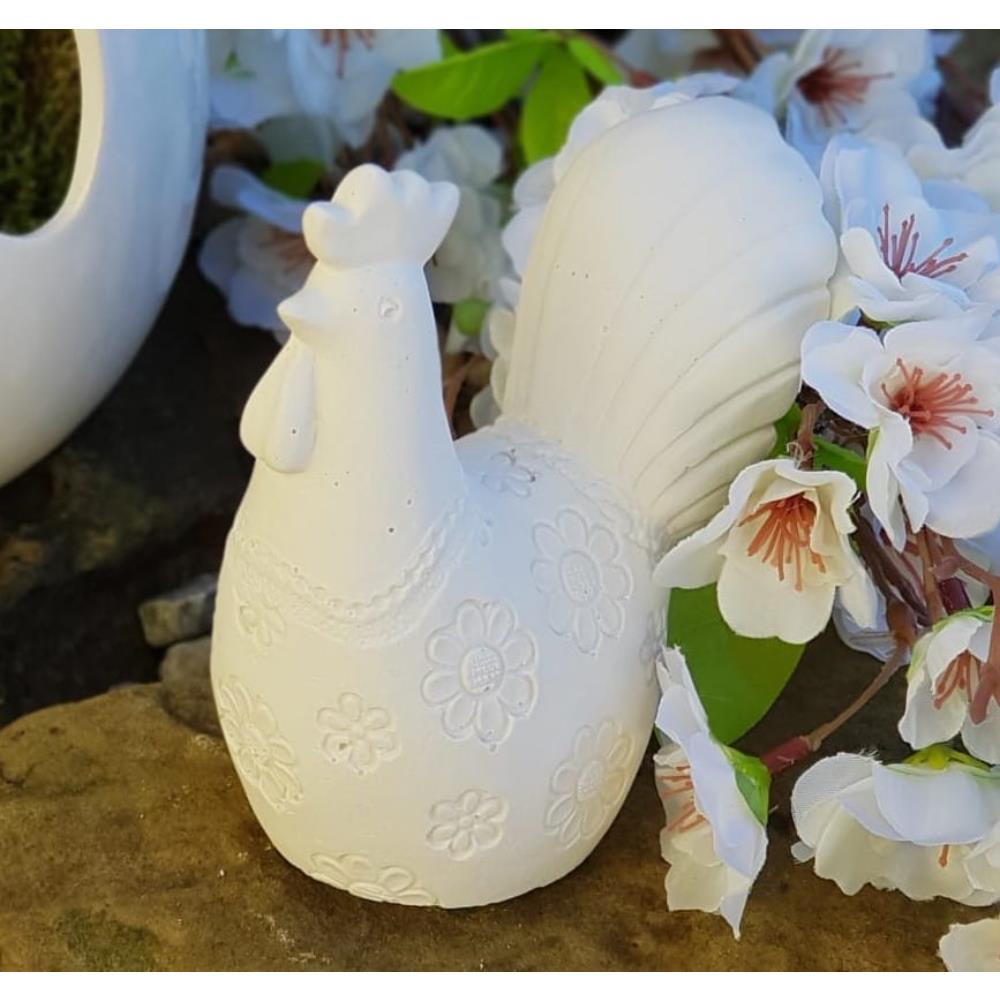 Çiçek Desenli Tavuk Silikon Kalıp (Y/G/D: 11 x 10 x 6 cm) - SHCMOLDS