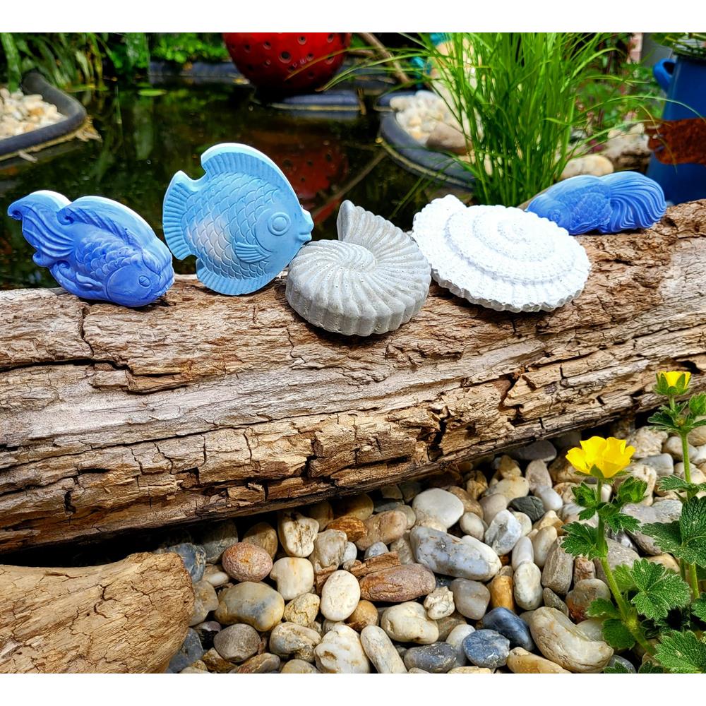 Silikon - Döküm Formu - Büyük Akvaryum Balık - 3 Varyant ( 	Balık 1 S/G/D: 3 x 7,5 x 2 cm )