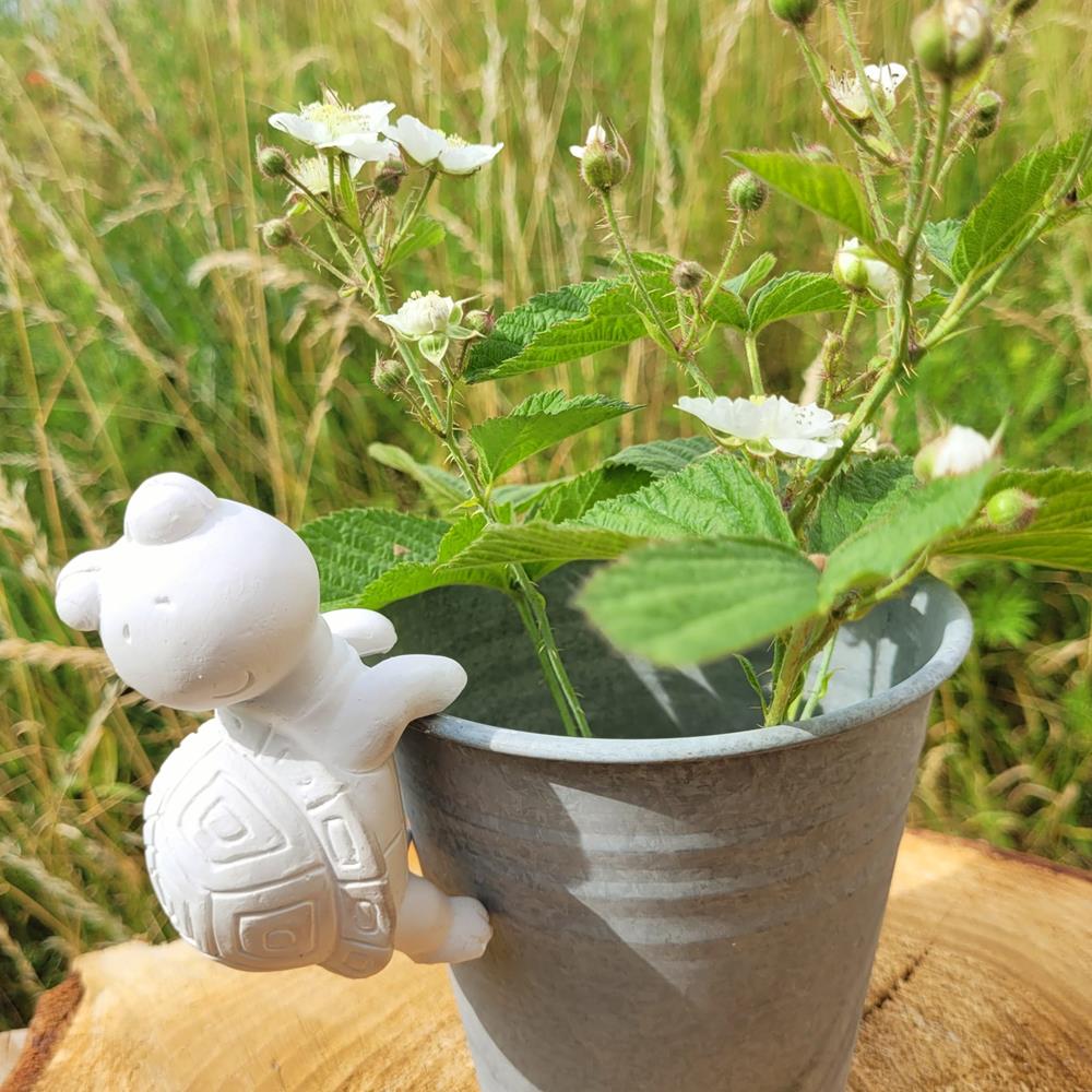 Saksı Süsü Kaplumbağası Silikon Kalıp (Y/G/D: 5,5 x 10,5 x 4,5 cm) - Kesik Kalıp - SHCMOLDS