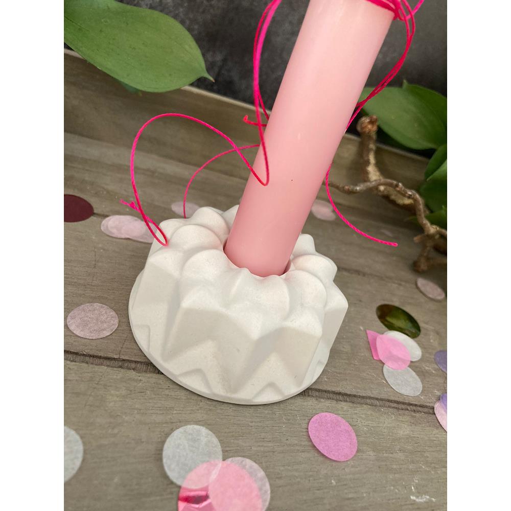 Pasta Şamdan Mumluk Silikon Kalıp - SHCMOLDS (H/Ø/İç Ø: 3,5 x 7 cm x 2,2 cm)