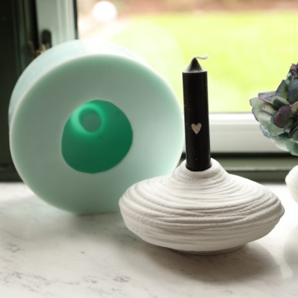 Doğal Şamdan Vazo  Silikon Kalıp - SHCMOLDS - ( Y/Ø: 7,5 x 15,5 cm)