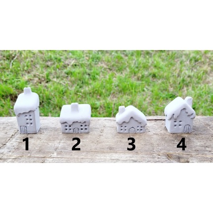 Bacalı Kış Evleri Model 1 Silikon Kalıp - SHCMOLDS (6 x 2,5 x 2 cm)