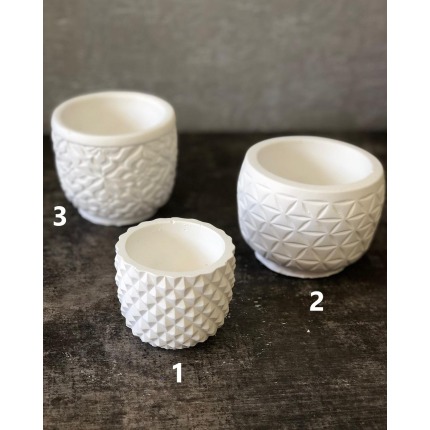 Saksı Model 1 Silikon Kalıp - SHCMOLDS ( H/Ø: 6 x 8 cm )