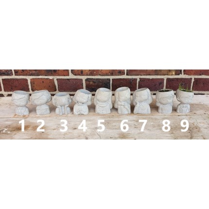 Kız Saksı Model 6 Silikon Kalıp - SHCMOLDS ( Y/G: 14 x 10 cm )