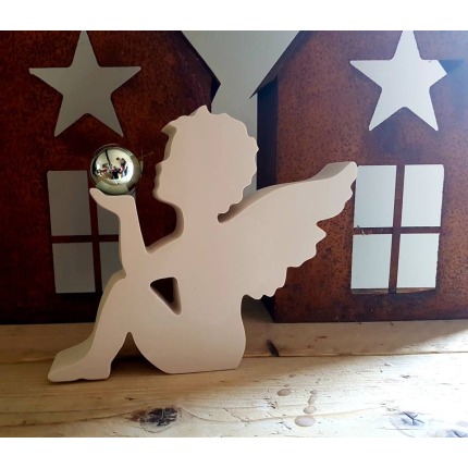 Oturan Melek no 2 Silikon Kalıp - SHCMOLDS ( 14,5 x 16 x 3 cm )