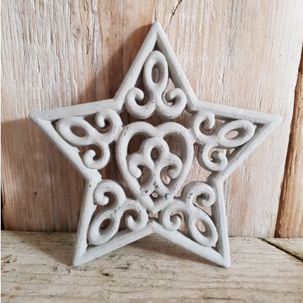 Silikon - Döküm Formu - Süs Yıldızı - 2 Boyut ( 	Yıldız büyük Y/G/D: 29 x 29 x 1 cm )