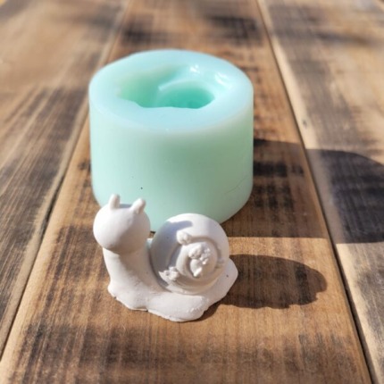 Mini Salyangoz Silikon Kalıp - SHCMOLDS - 5x5,5x4,9 cm